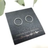 Textured circle studs