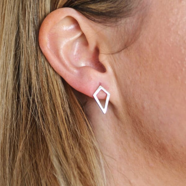 Kite earrings worn