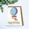 Happy birthday balloon card