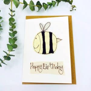 Happy birthday, bee design card