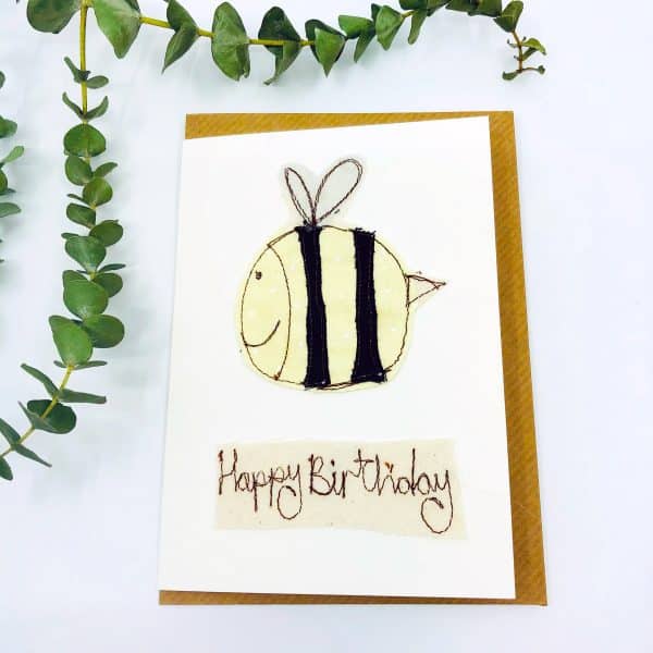Happy birthday, bee design card