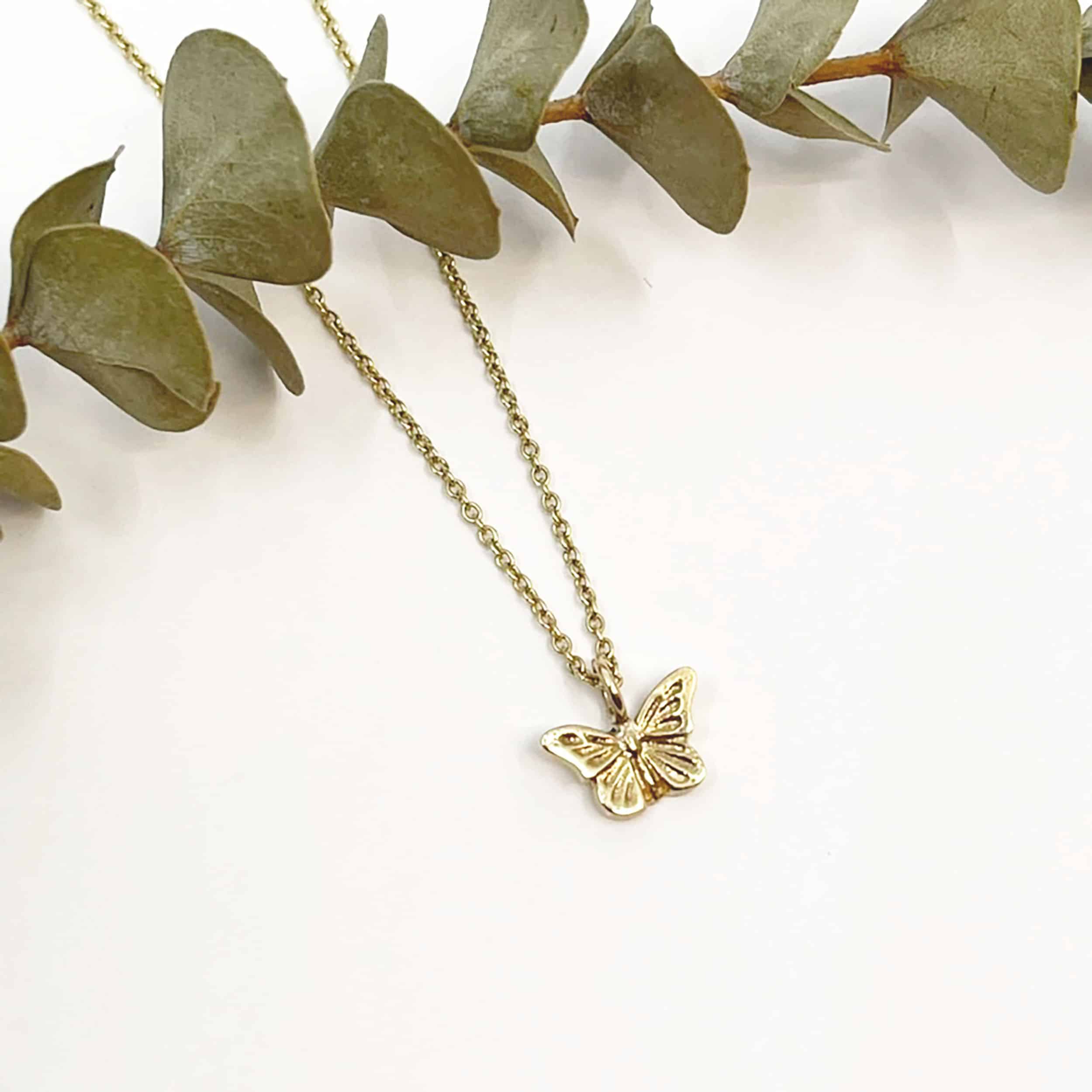 Gold Butterfly Necklace – MillieMayfield