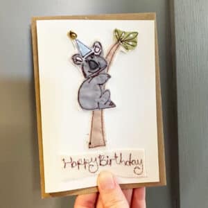 Happy birthday card, koala design