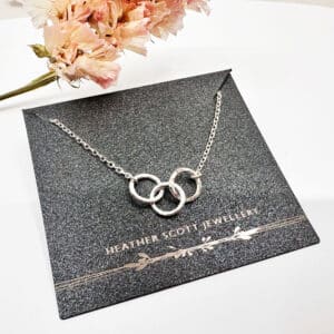 Infinity circles necklace