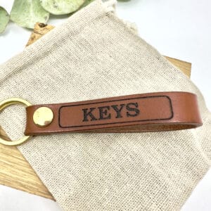 Leather keyring, 'Keys'