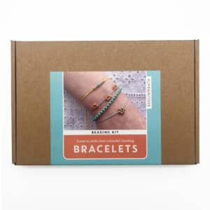 Beaded bracelets kit: Gold