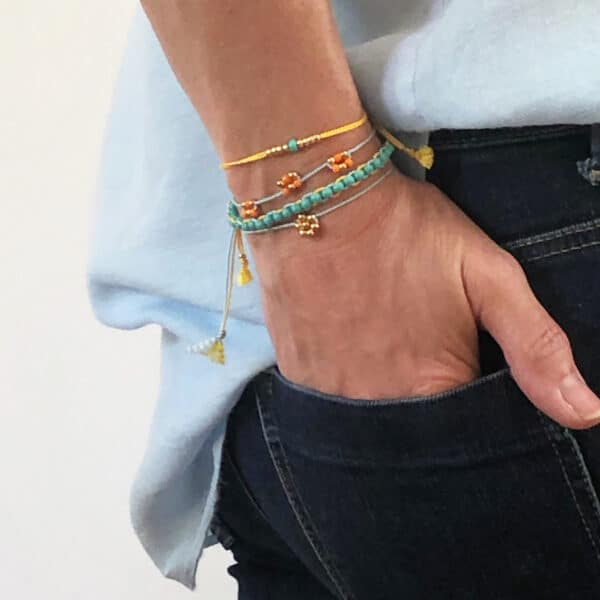 Beaded bracelets kit: Gold - Image 3