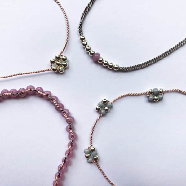 Beaded bracelets kit: Silver - Image 2