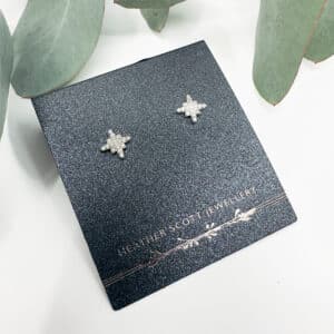 C.Z star studs