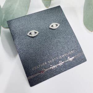 C.Z eye studs
