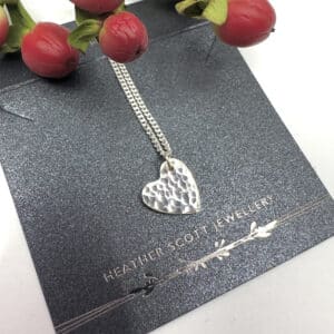 Textured Heart Necklace