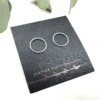 Textured circle studs 1