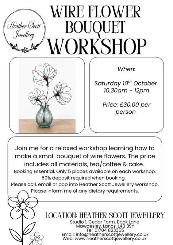Wire flowers workshop